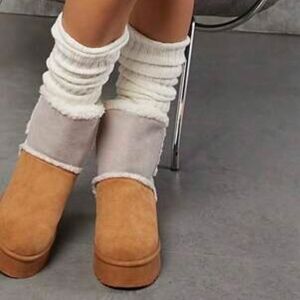 Cozy Tan and Cream Boots
